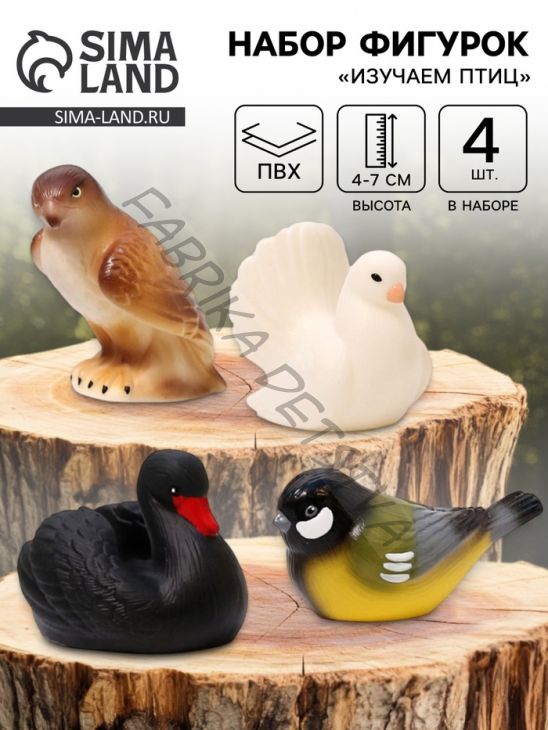 Фигурки «Изучаем птиц. Коллекция 2», набор 4 шт.