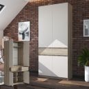 Шкаф 2-х створчатый ШК-001 "Бостон" Дуб крафт серый/Кашемир