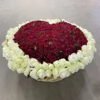 501 роза в корзине