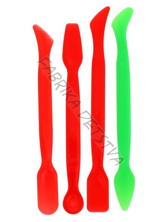 Стеки для лепки Calligrata, 4 шт., цветные, пакет с подвесом