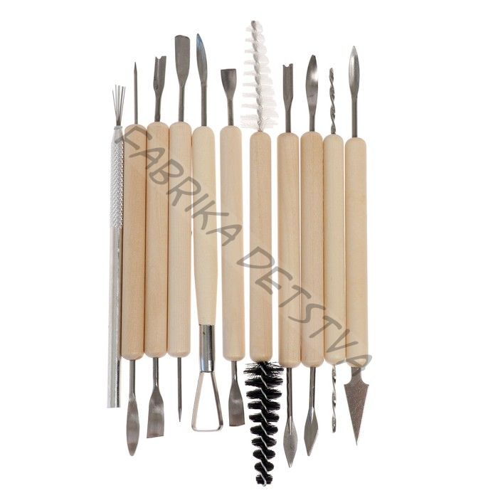 Набор инструментов 10 штук для лепки из глины, пластилина, пластики