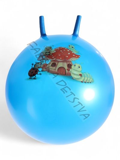 Мяч - прыгун с рожками ONLYTOP, d=55 см, цвет МИКС