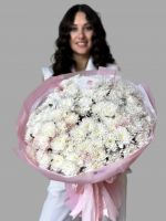 Монобукет из 19 веток хризантем