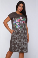 486 Туника Flowers [эвкалипт]