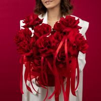 Розы в коробке "Признание в чувствах"