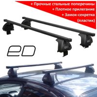 Багажник на крышу Nissan Almera Classic, ЕД, стальные прямоугольные дуги