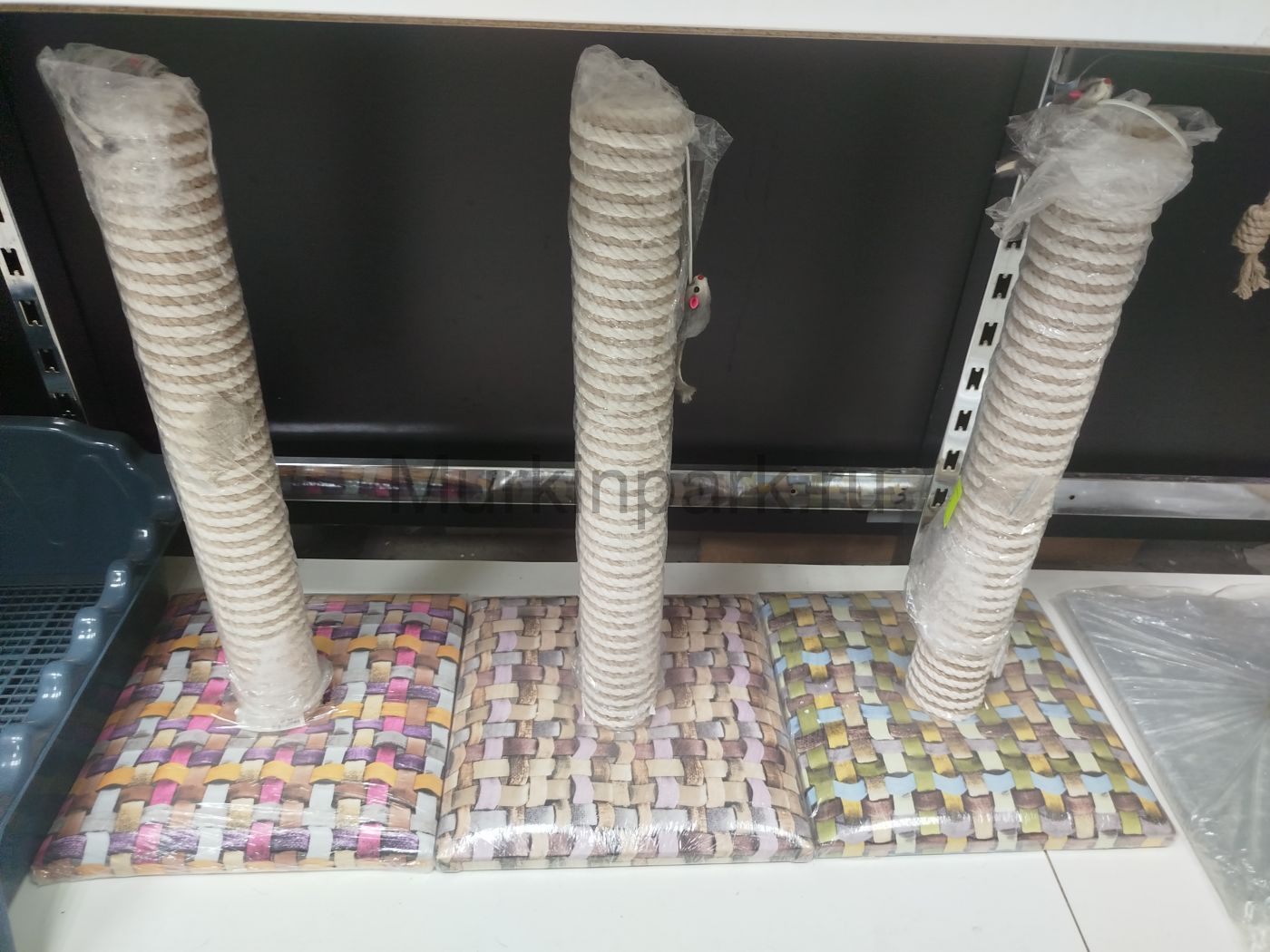 Когтеточка СТОЛБИК ЛАЙФСТАЙЛ с мышкой 54х30