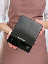 Весы кухонные электронные, нержавеющая сталь, стекло, Редмонд, платформа, точность 1 г, до 10 кг, черные, RS-M765