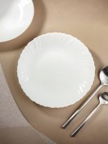 Тарелка десертная, стеклокерамика, 19 см, круглая, Белая, Daniks, 223763 LHP75