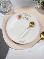 Тарелка десертная, керамика, 19 см, круглая, Элегия, Daniks