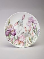 Тарелка обеденная, фарфор, 27 см, круглая, Irises, Lefard, 425-138