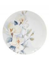 Тарелка обеденная, фарфор, 24 см, круглая, Универсал Белый шиповник, Добрушский фарфоровый завод, 3С2256Ф34