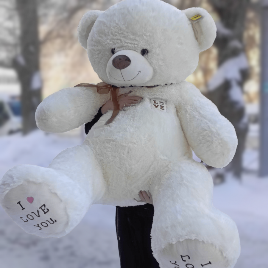 Большой мишка (белый)