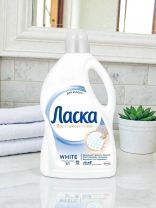 Гель для стирки Ласка, 3 л, для белого белья, Эффект восстановления