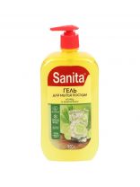 Средство для мытья посуды Sanita, Огурец и лемонграсс, 900 мл