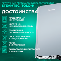 Парогенератор Steamtec TOLO H 60 - 6 кВт, 220/380В, вертикальный