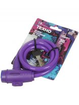 Замок велосипедный тросовый, Авангард, Техно, 1000 мм, индиго, ВС-Т10