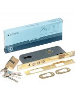 Замок врезной Apecs, 2200/60-G, 2882, без ручки, цилиндровый, золотой