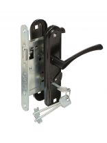 Замок врезной Зенит, ЗВ9-4.2, 00-00000584, ручка в комплекте, сувальдный, черный