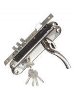 Замок врезной Apecs, 2227/60-NI/NIS, 17577, ручка в комплекте, цилиндровый, никель