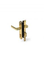 Замок врезной Apecs, 1226/60-G, 2875, ручка в комплекте, цилиндровый, золотой