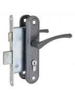 Замок врезной Стандарт, ЗВ4-3.07С, 7426, ручка в комплекте, серебро