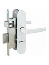 Замок врезной Птимаш, ЗВ9-4.08 (ЗВ9), 10 763, ручка в комплекте, сувальдный, универсальный, белый