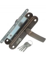 Замок врезной Зенит, ЗВ4-3.05, БП-00010737, ручка в комплекте, цилиндровый, бронзовый