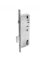 Замок врезной Булат, ЗВ 5-1.45.00.16.08, 15883, без ручки, цилиндровый, для узкопрофильных дверей, с роликовой защитой