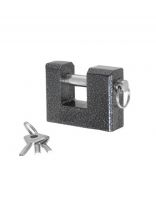 Замок навесной Абсолют, ВС 2-3А-01, БП-00017673/14049, дисковый, серый, 72 мм, 3 ключа