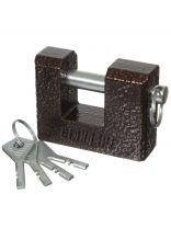 Замок навесной Аллюр, ВС2-3-01С, 7 747, коробка, дисковый, серый, 79 мм, 3 ключа