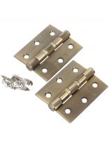 Петля врезная для деревянных дверей, Trodos, 75х62х2.5 мм, универсальная, 201071, бронза