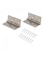 Петля врезная для деревянных дверей, Аллюр, 100х70х2 мм, универсальная, 2BB-FHP SNР, 13701, 2 шт, 2 подшипника, блистер, матовый никель