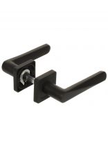 Ручка дверная Code Deco, H-22114-A-BLM, 30271, черная, алюминий