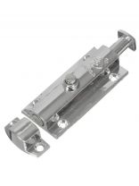 Шпингалет с кнопкой, Trodos, 80 мм, 01.04.02, 205058, хром