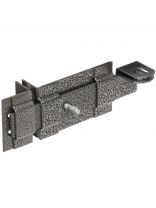 Засов накладной, с проушинами, Делга, 8483, античное серебро