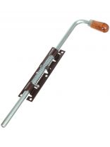 Засов с пружиной, ригель круглый, Домарт, ЗСП-500, античная медь