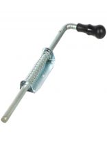 Засов накладной, полуавтомат, ригель круглый, Симеко, L-420 мм, 21092