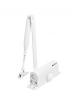 Доводчик дверной Булат, Ultimate ДД-100 A-W, -42°C + 50°C °C, морозостойкий, 120 кг, белый, 14923