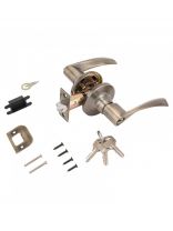 Защелка врезная, Стандарт, 8901 ET AB, 10127, с фиксатором, с ключом, бронза