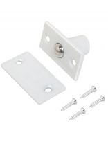 Защелка врезная, Стандарт, 588 WW, 15434, шарик, белая