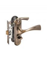 Защелка Булат, ЗЩ1-Д03.01 АЛЬФА, 13 950, с фиксатором, правая наружняя/левая внутренняя, бронза