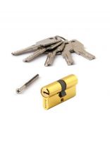 Личинка замка двери Avers, ZM-60-C-G, 21643, ЦАМ, 60 мм, с заверткой, золото, 30/30