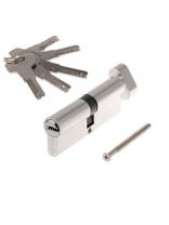 Личинка замка двери Vanger, VM-90-C-CR, 33857, 90 мм, с заверткой, хром