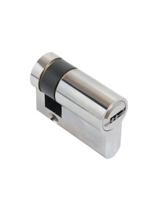 Личинка замка двери Аллюр, HD F 40H-5К CP, 15459, 40 мм, хром, 5 перфоключей, блистер