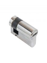 Личинка замка двери Аллюр, HD F 40H-5К CP, 15459, 40 мм, хром, 5 перфоключей, блистер