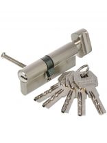 Личинка замка двери Стандарт, MAX 80, 14 798, 80 мм, матовый никель, 5 перфоключей/вертушка