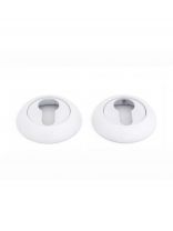 Накладка цилиндровая, Фабрика Замков, T WW ET, матовый белый, 111504