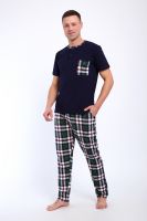 Пижама мужская 24263 [бело-зелёный]