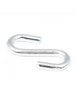 Крюк S-образный, белый цинк, 3 мм, 5 шт, 030710